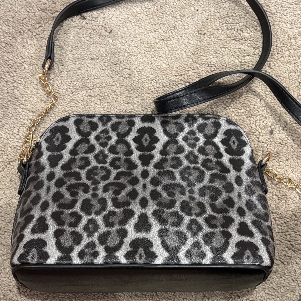 Leopard Print Crossbody Bag